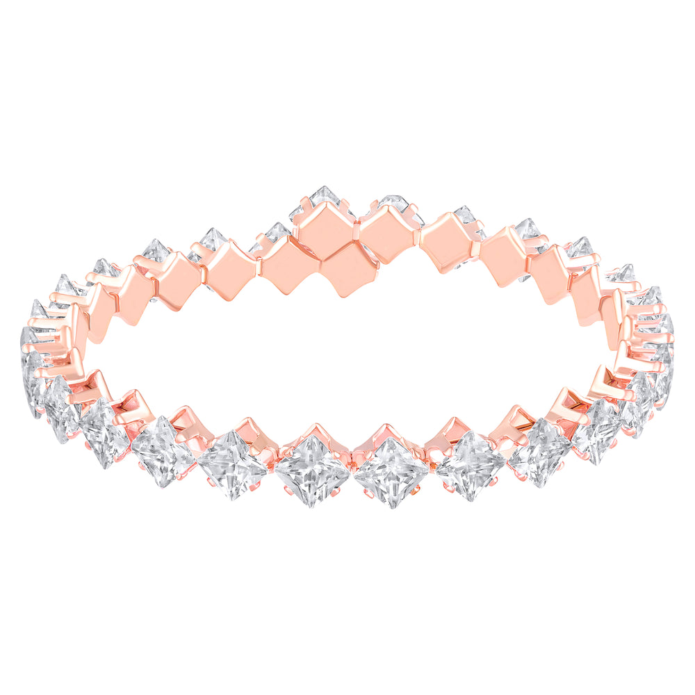 Classic Princess Cut Cubic Zirconia Adjustable Bajuband