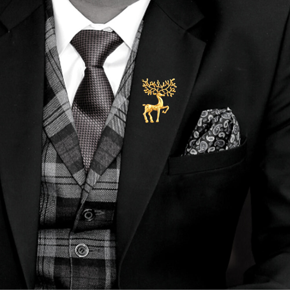 Deer Shirt Stud / Brooch Pin