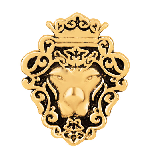 Lion Face Lapel Pin Brooch