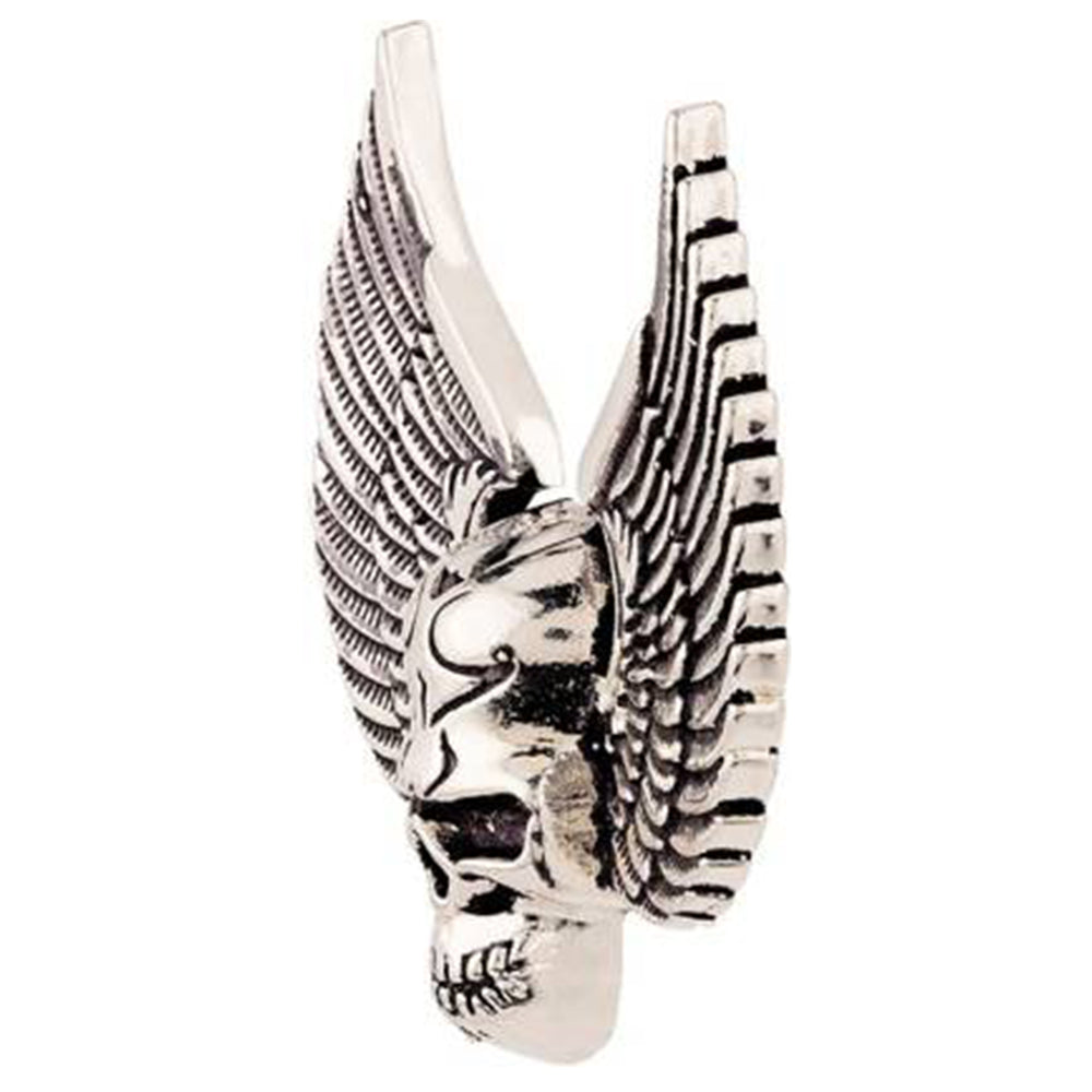Skull and Wings Shirt Stud Brooch Pin