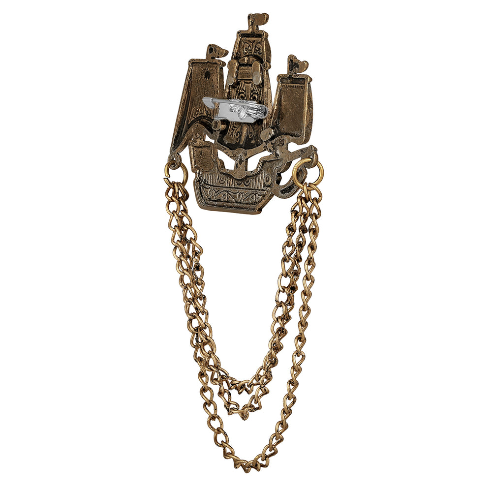 Ship Chain Sherwani Brooch