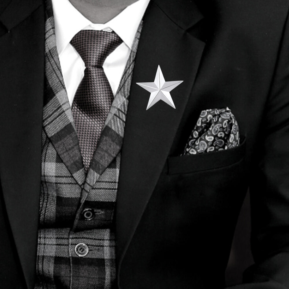 Shining Star Lapel Pin Badge