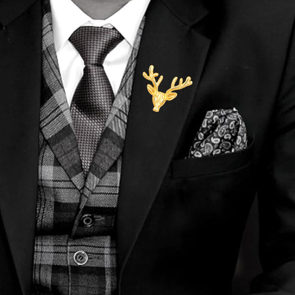 Deer-Face Shaped Brooch / Lapel Pin