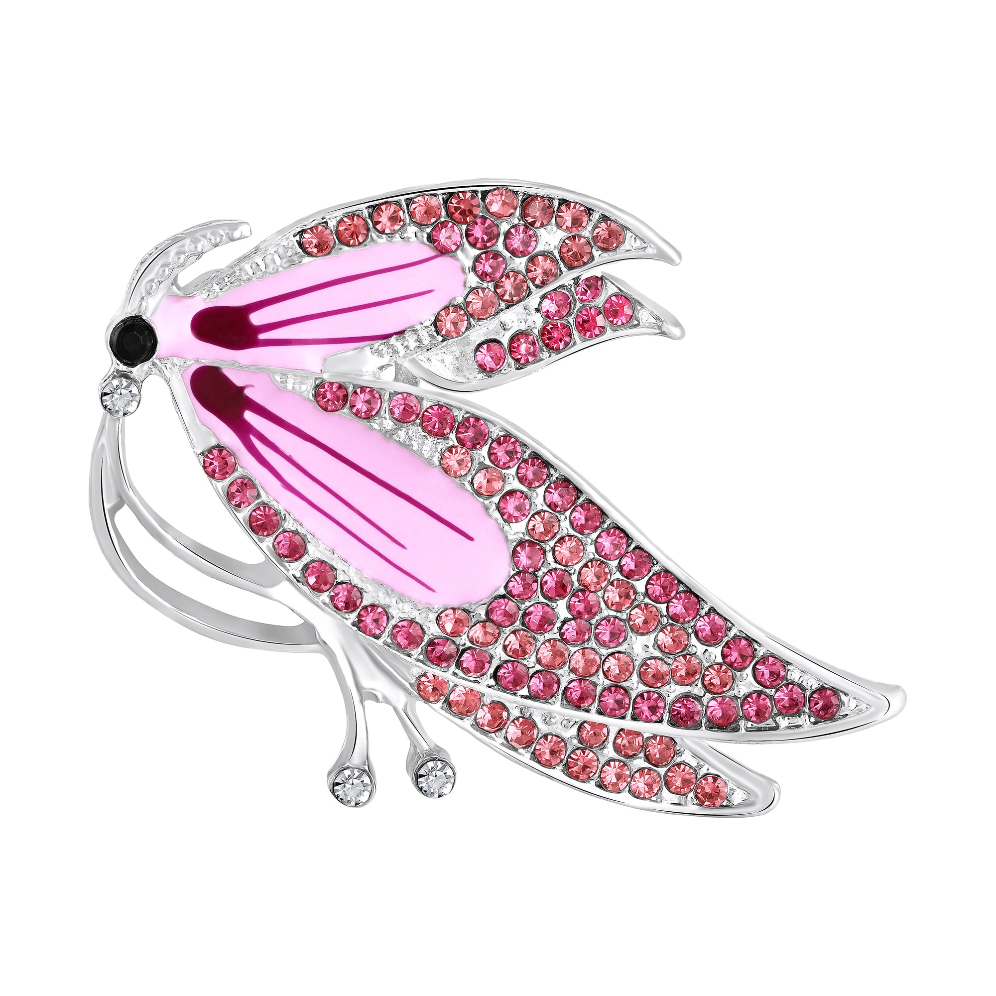 Meenakari Work Enamel Trendy Butterfly-Shaped Lapel Pin