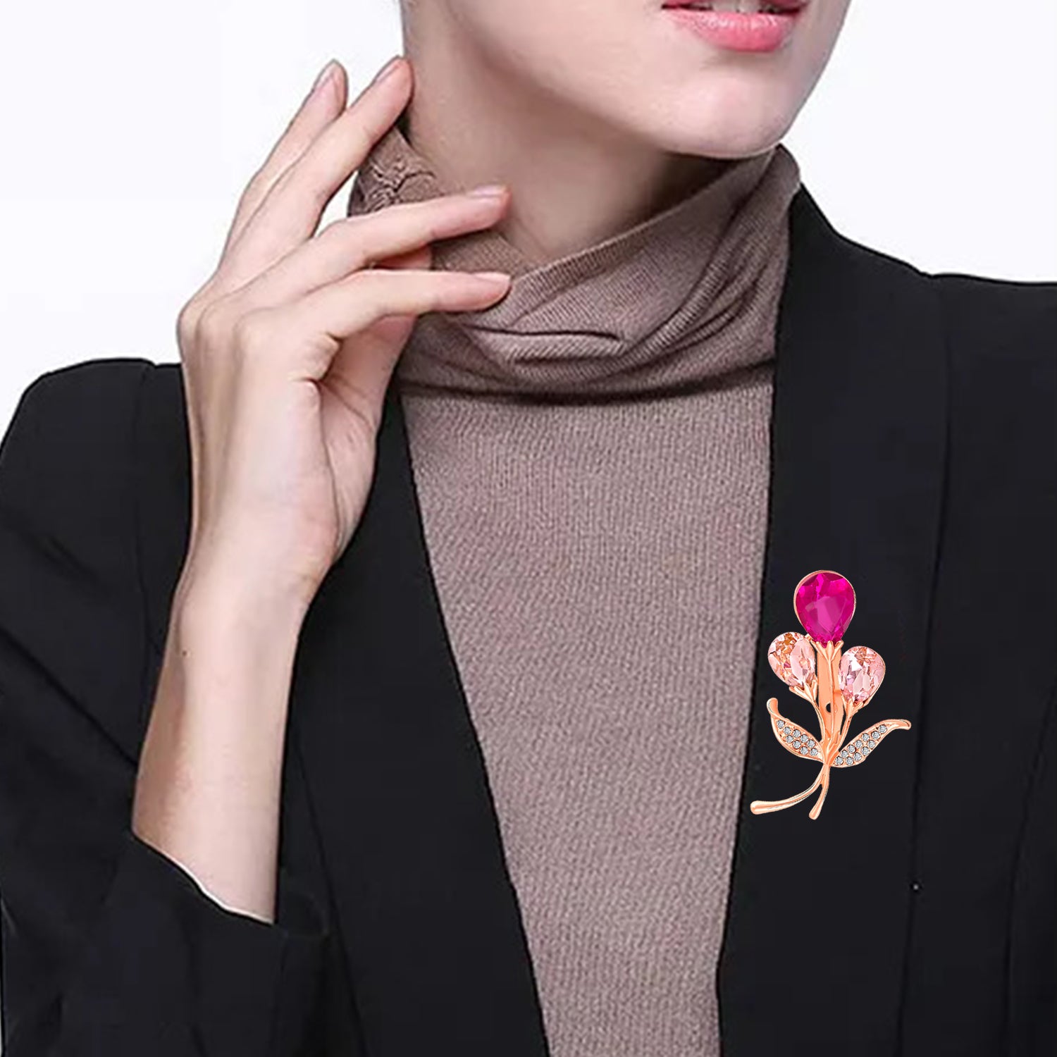 Gorgeous Flowerlet Pink Brooch / Lapel Pin