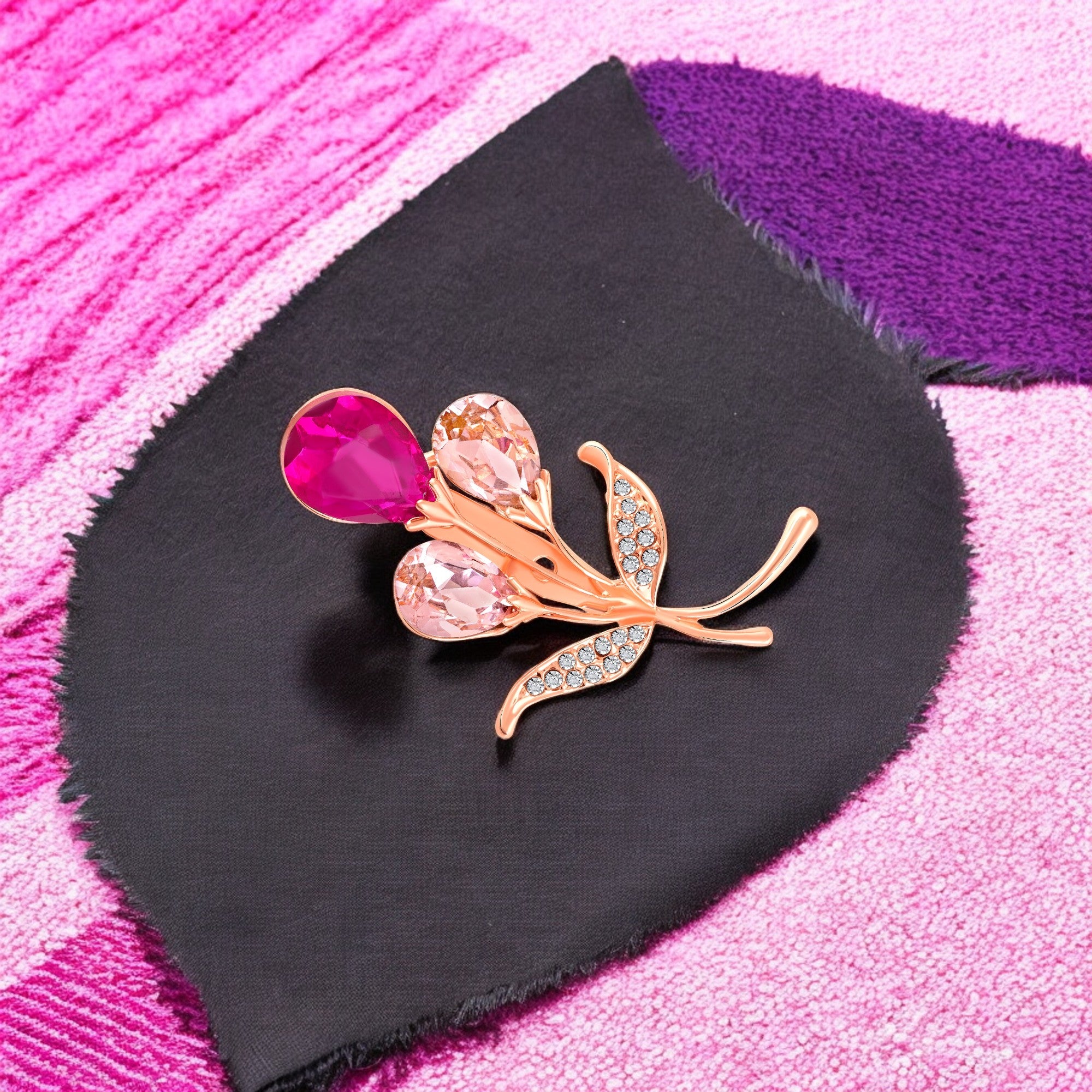 Gorgeous Flowerlet Pink Brooch / Lapel Pin