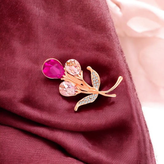 Gorgeous Flowerlet Pink Brooch / Lapel Pin