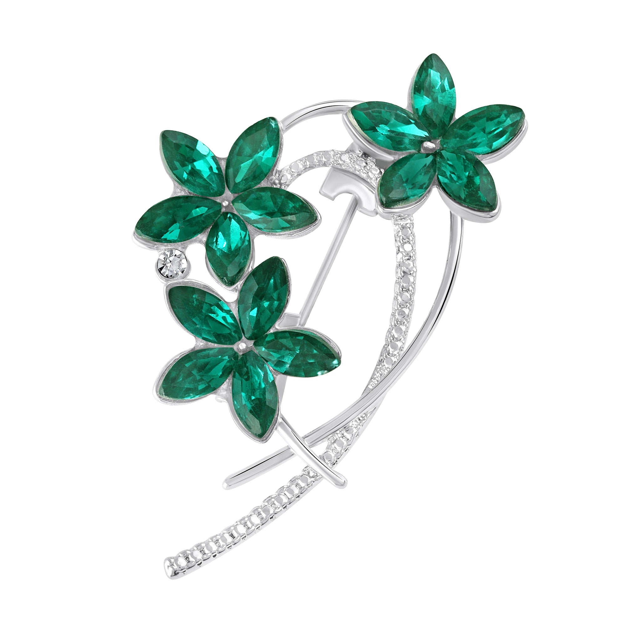 Floral Shaped Saree Pin Brooch