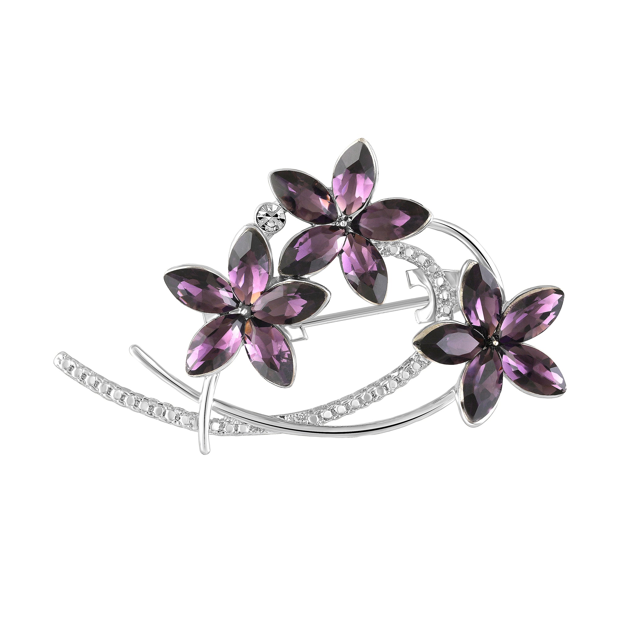 Floral Shaped Saree Pin Brooch