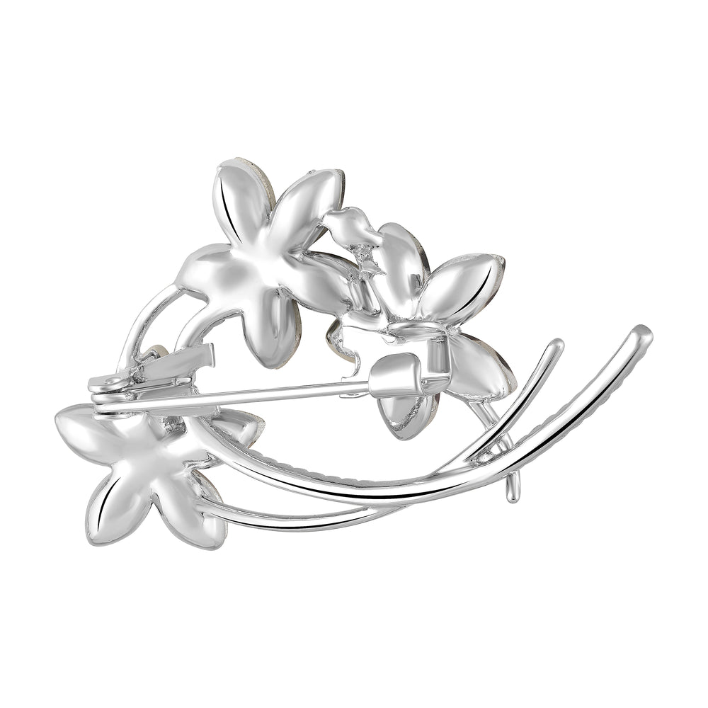 Floral Shaped Saree Pin Brooch