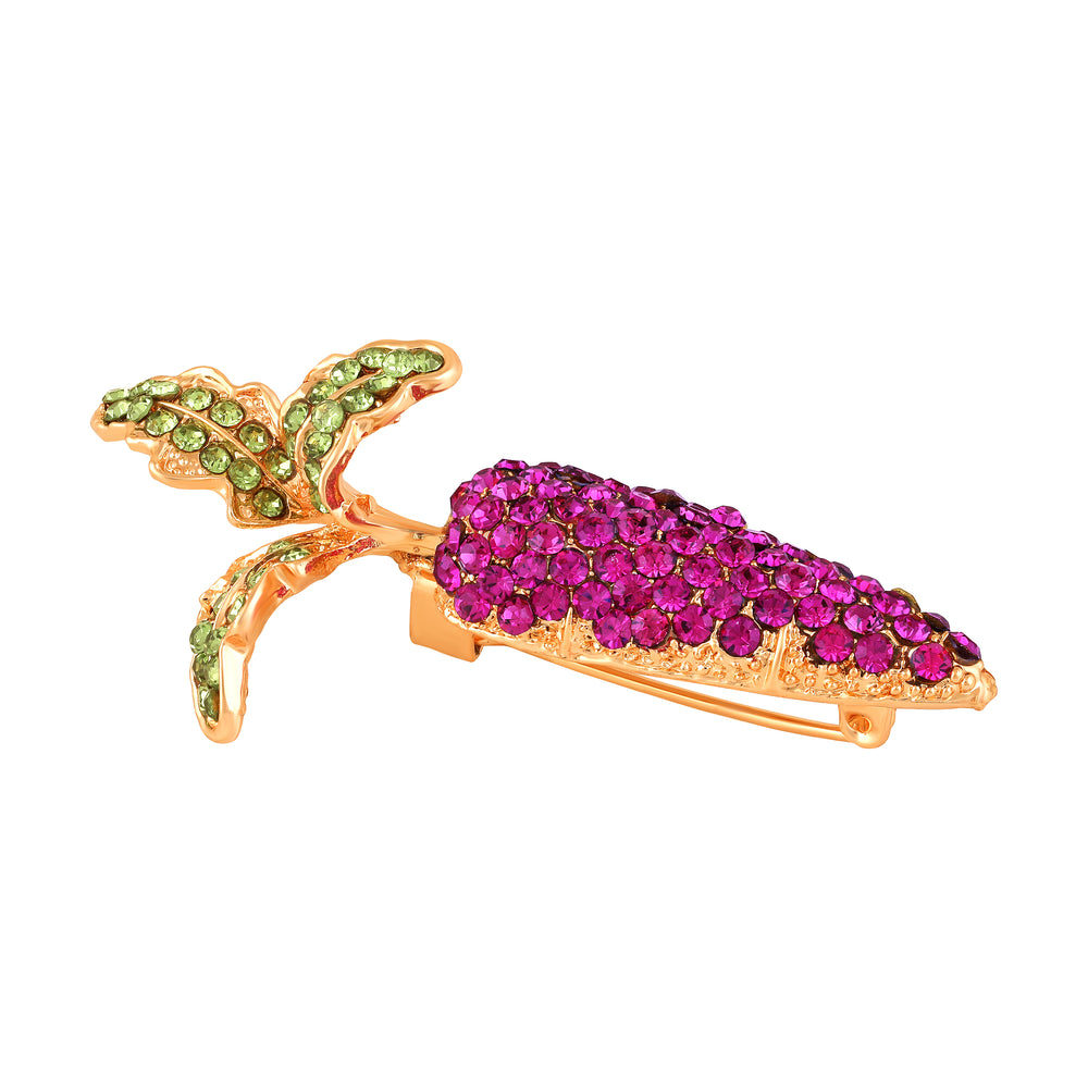 Elegant Carrot Ladies Wedding Brooch Pin