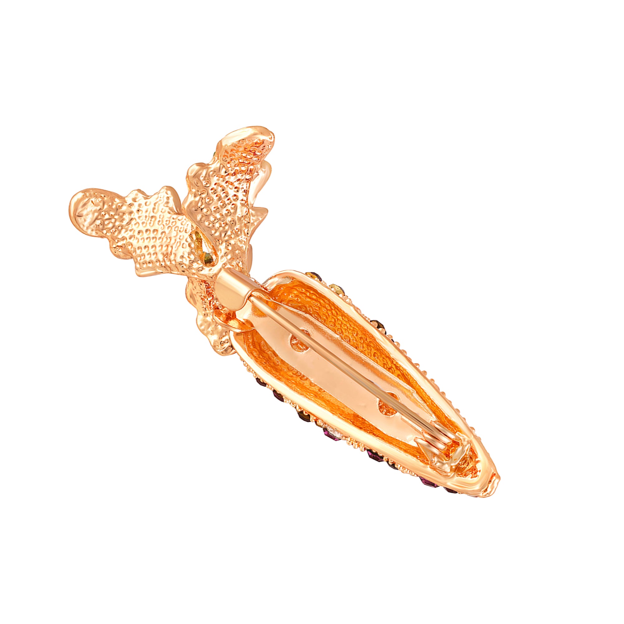 Elegant Carrot Ladies Wedding Brooch Pin