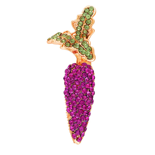 Elegant Carrot Ladies Wedding Brooch Pin