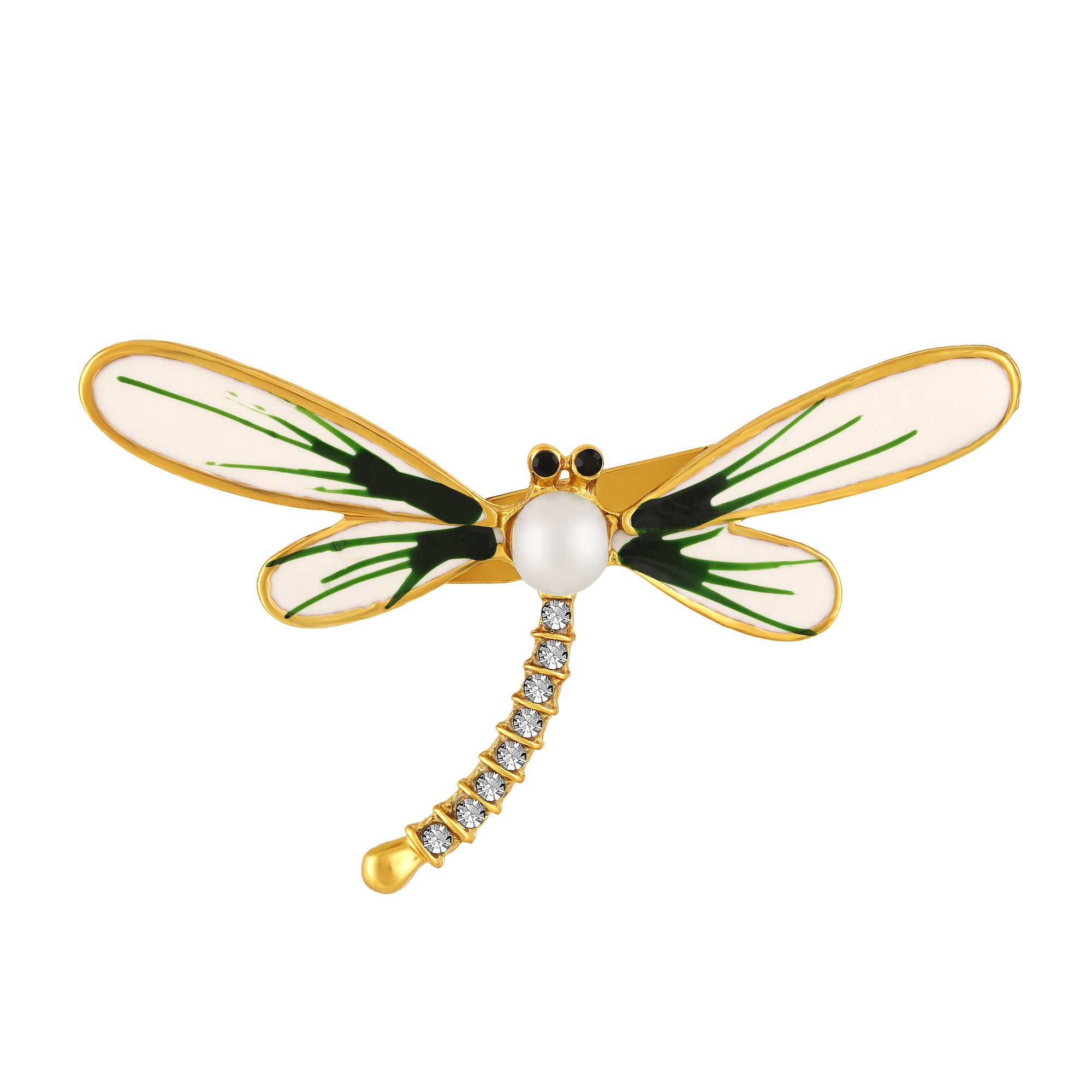 Meenakari Work Dragonfly-Shaped Ladies Brooch