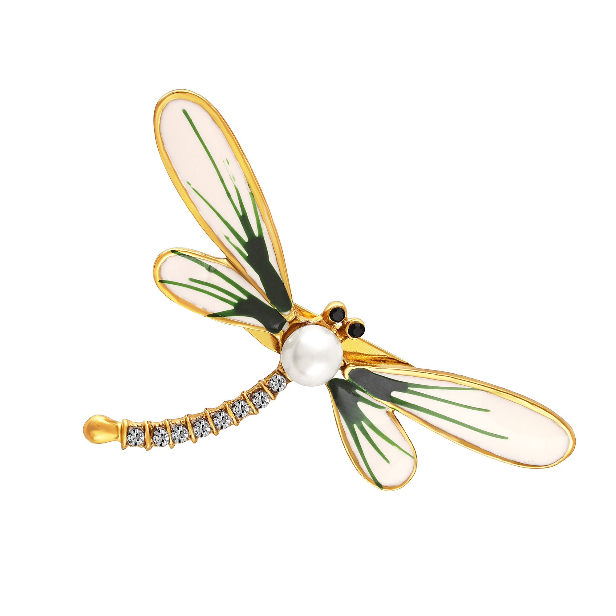 Meenakari Work Dragonfly-Shaped Ladies Brooch