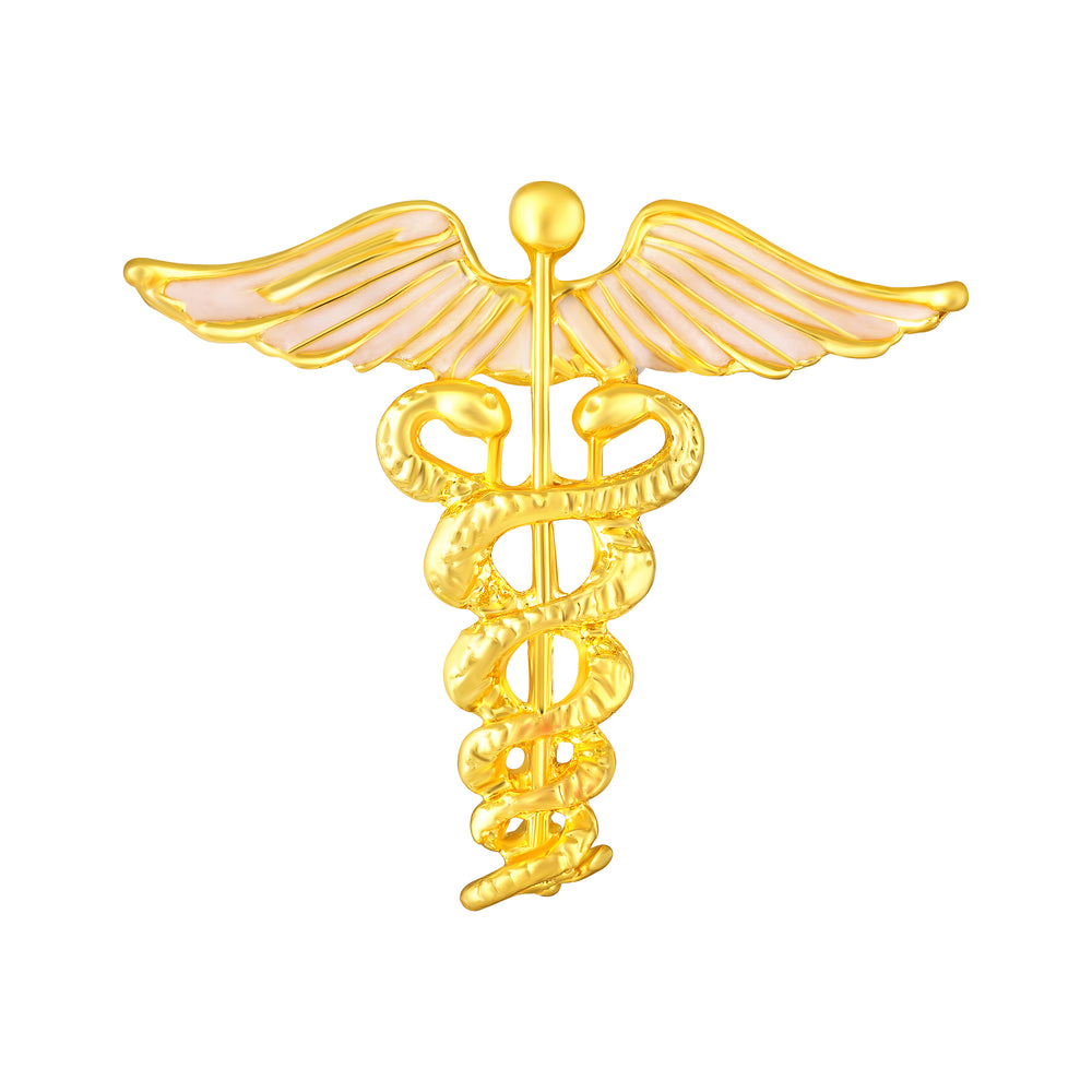 Green Meenakari Enamel Doctor Brooch
