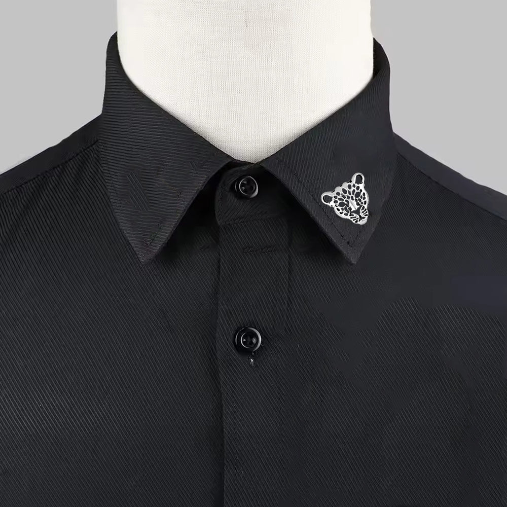Lion-Face-Shaped Brooch / Lapel / Collar Pin