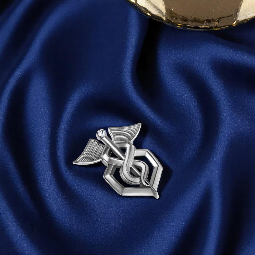 Elegant Unisex Doctor Brooch / Medical Theme Lapel Pin