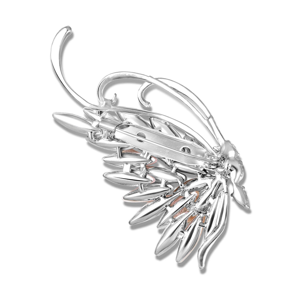 Sparkling Color Changing Stones Butterfly Brooch / Saree Pin