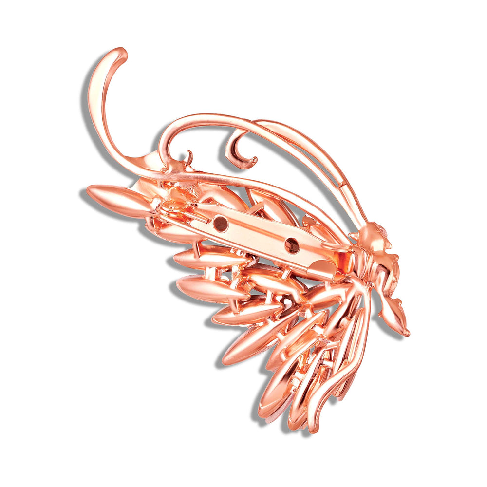 Sparkling Color Changing Stones Butterfly Brooch / Saree Pin