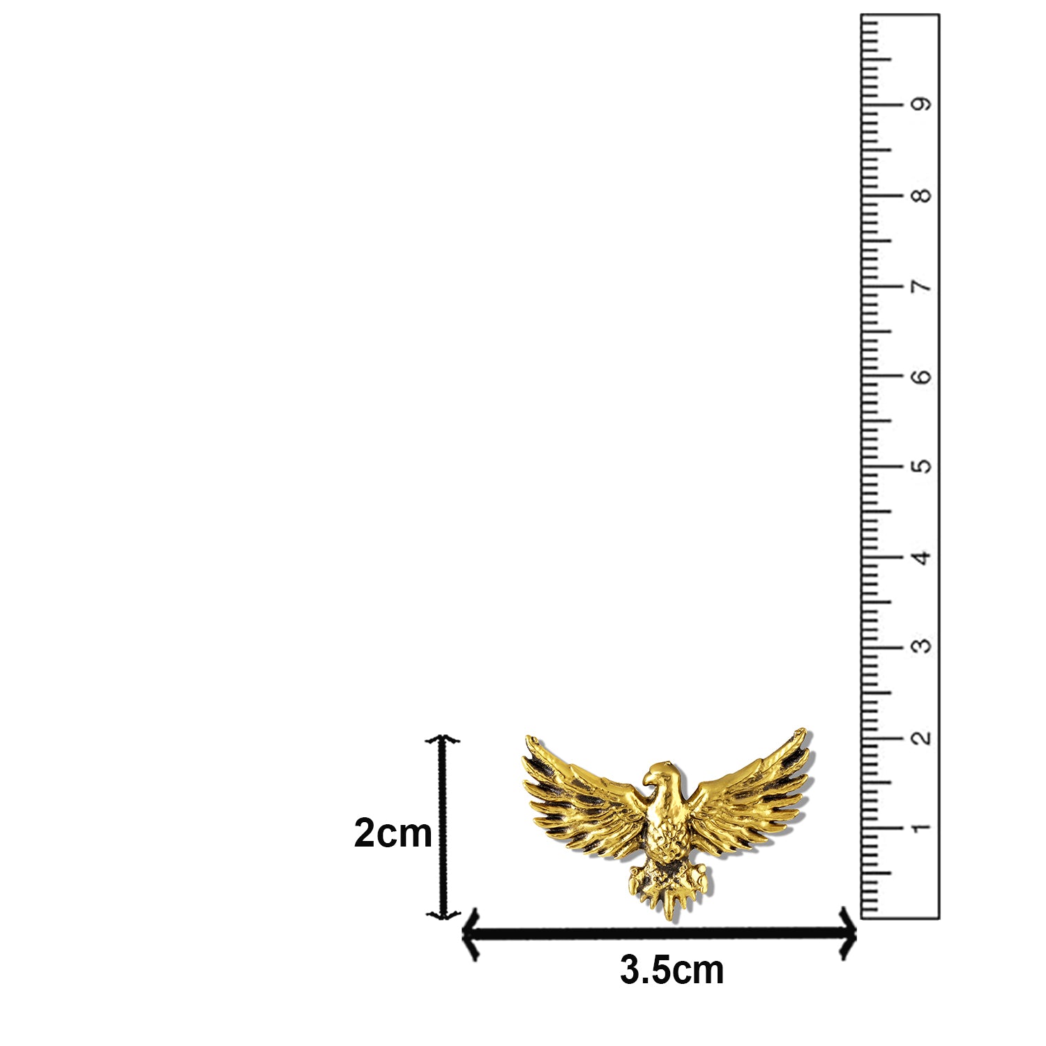 Premium Golden Eagle Brooch