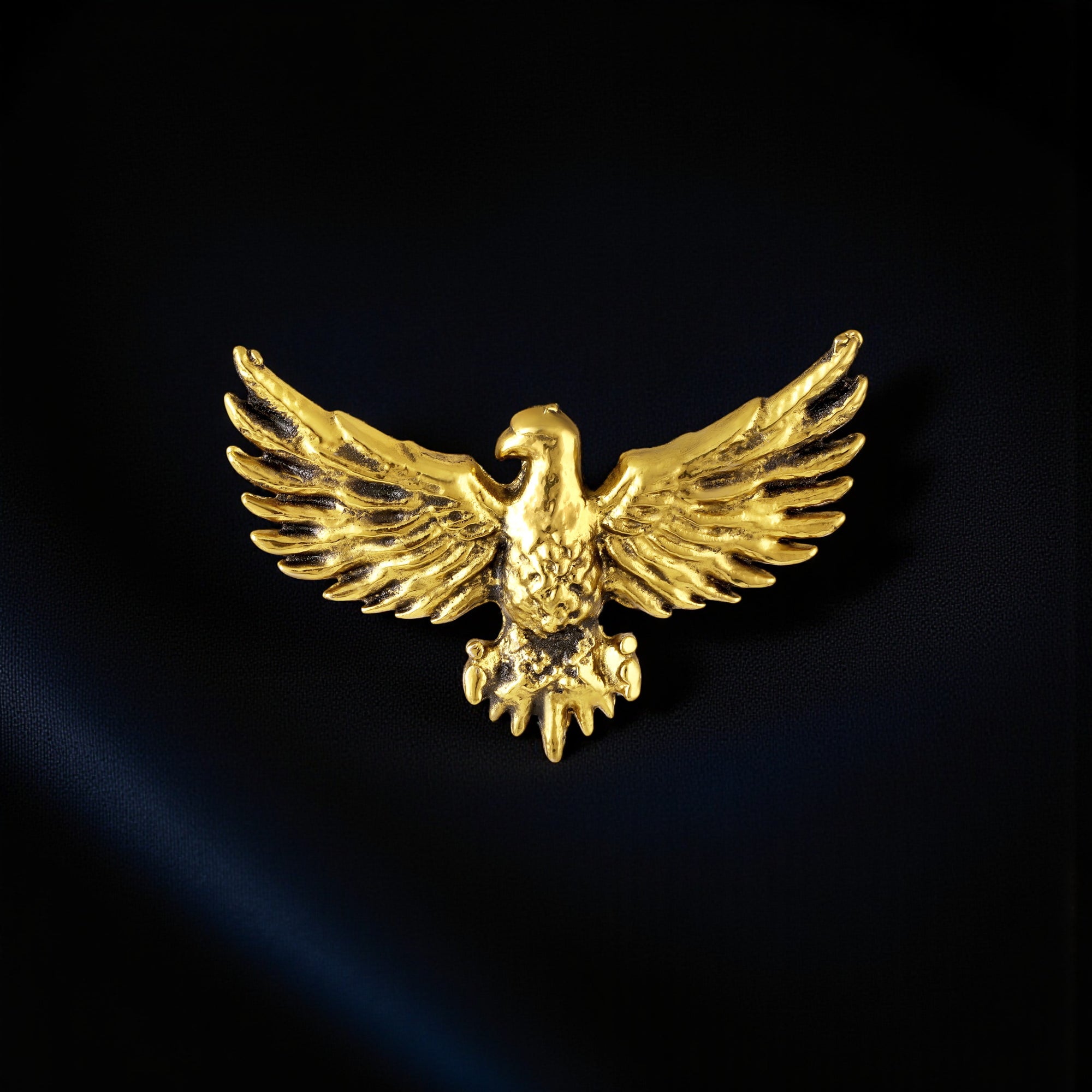 Premium Golden Eagle Brooch