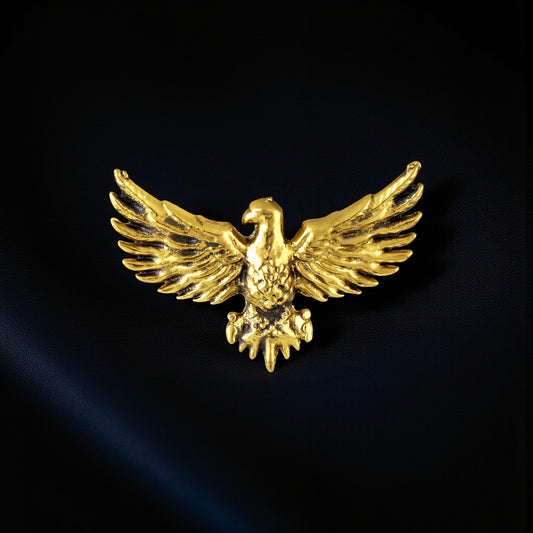 Premium Golden Eagle Brooch