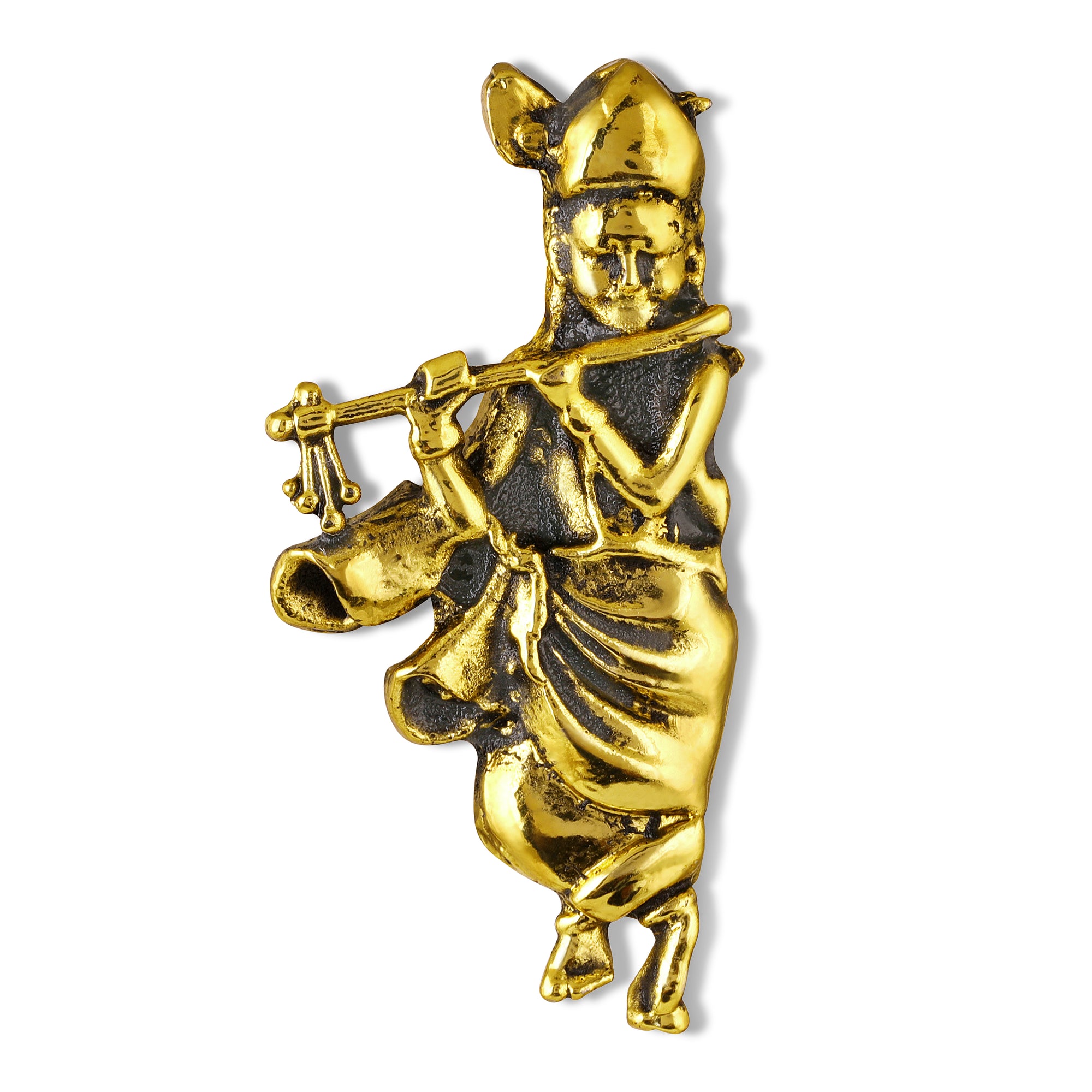 Divine Lord Krishna Flute Design Unisex Brooch Pin