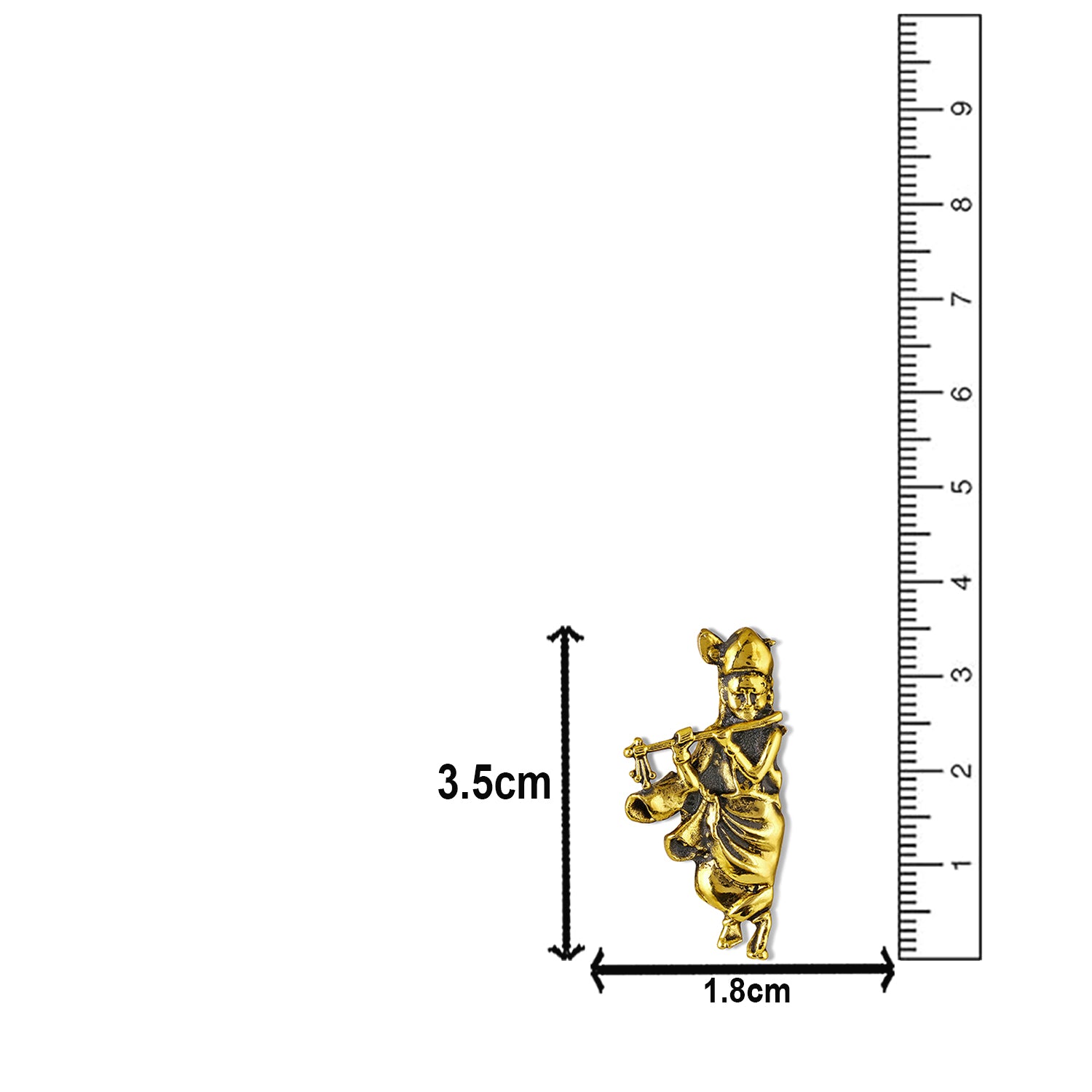Divine Lord Krishna Flute Design Unisex Brooch Pin