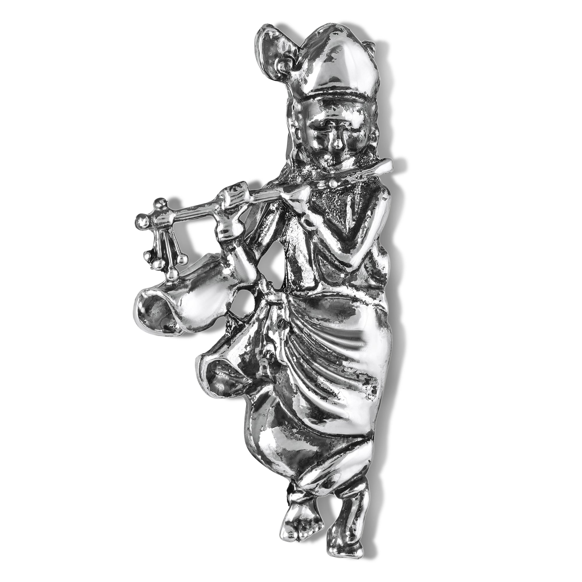 Divine Lord Krishna Flute Design Unisex Brooch Pin