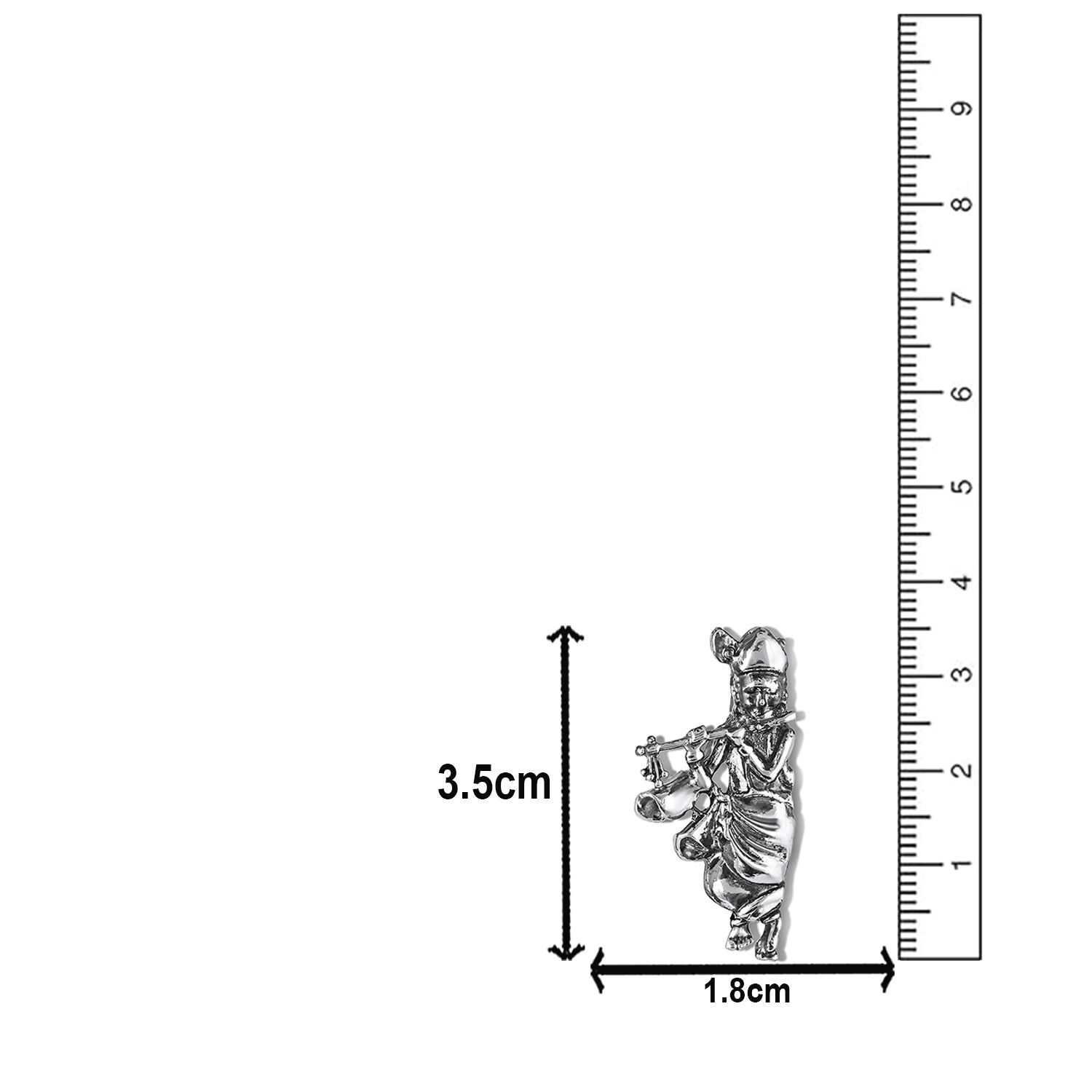 Divine Lord Krishna Flute Design Unisex Brooch Pin