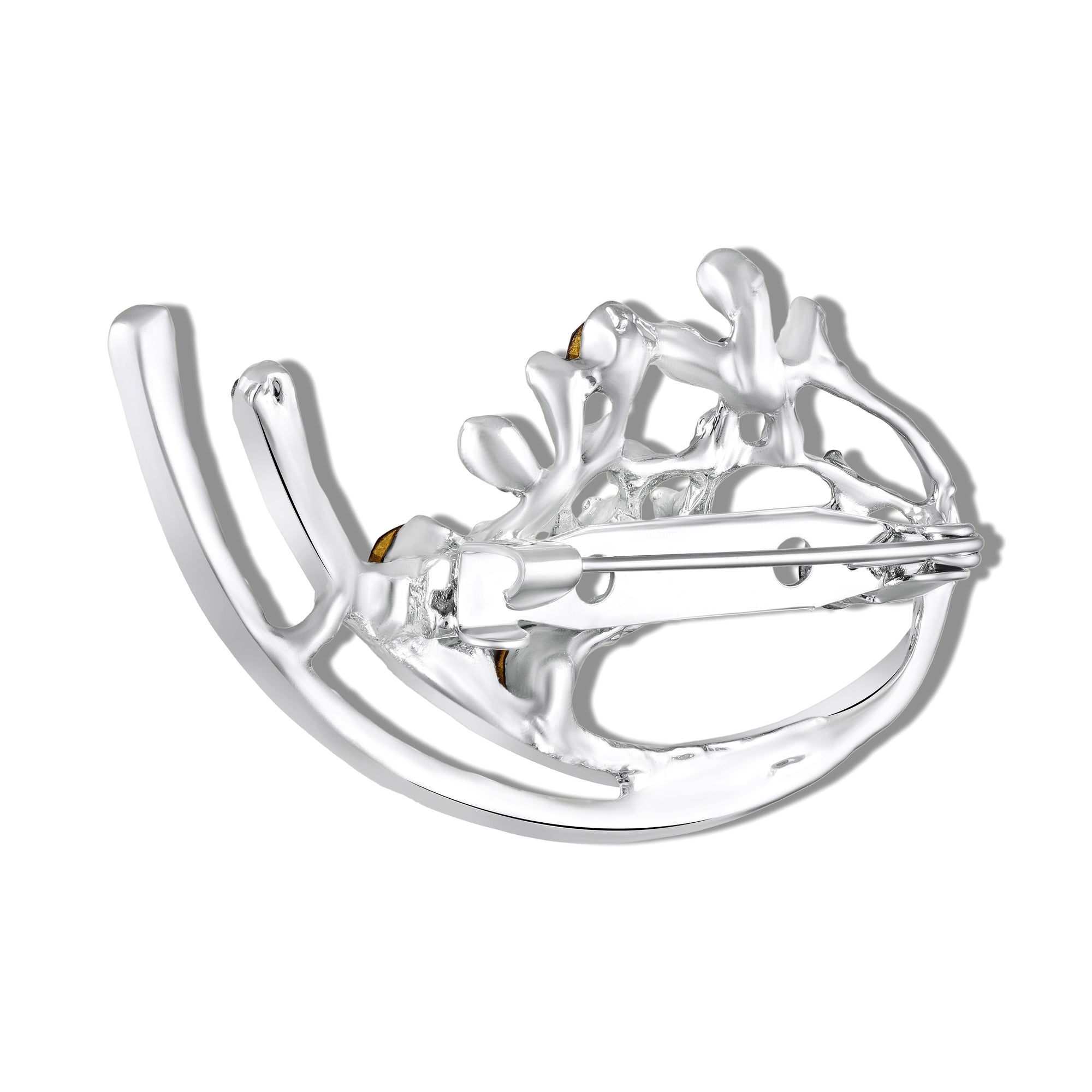 Floral Arc Colourful Brooch