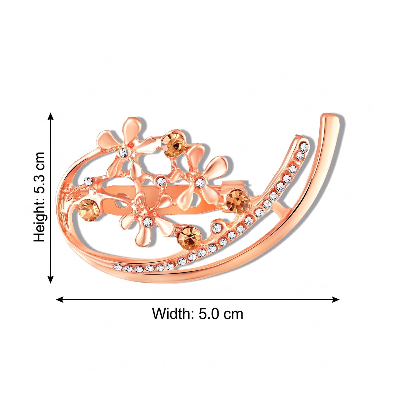 Floral Arc Colourful Brooch