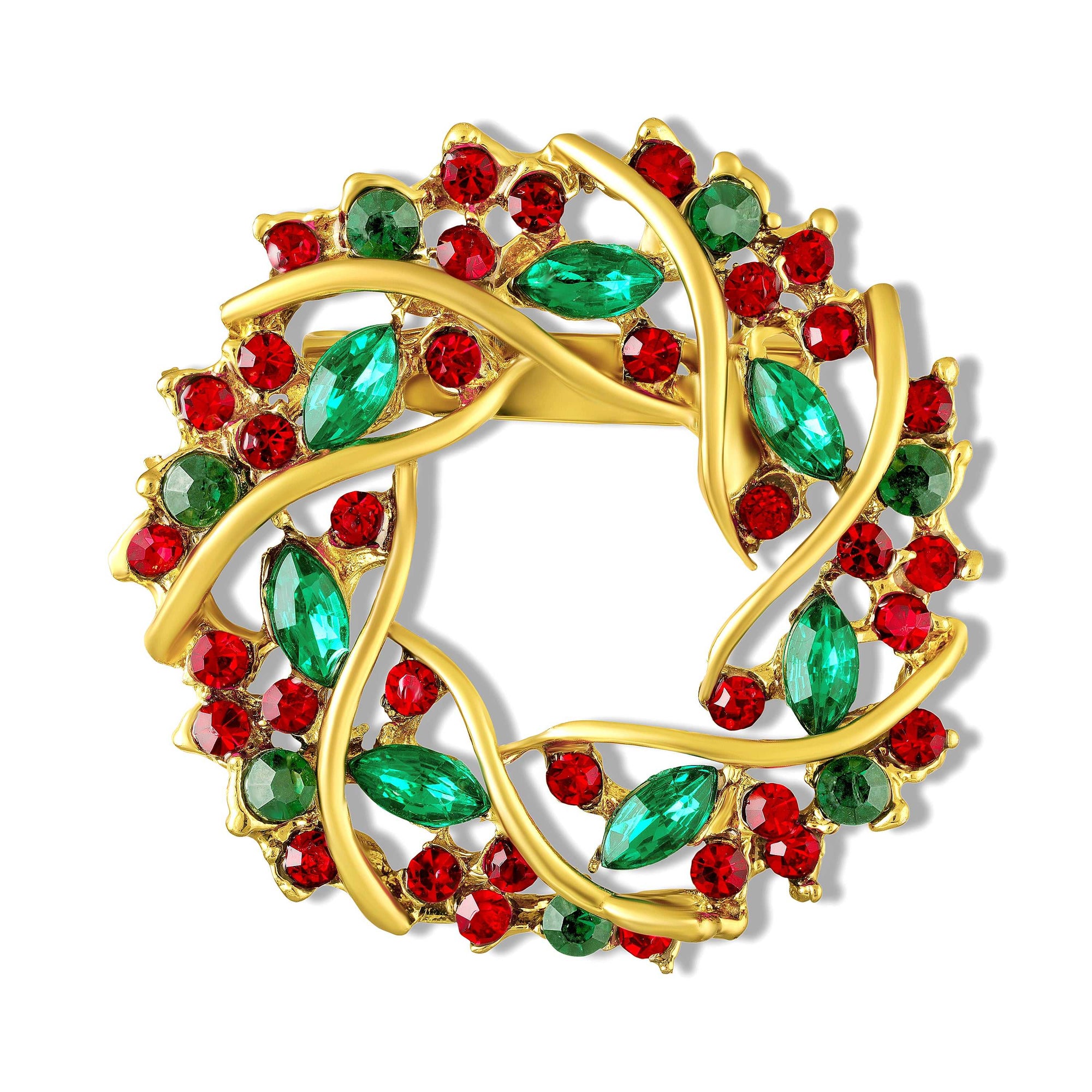 Circular Vine Womens Lapel Pin Brooch