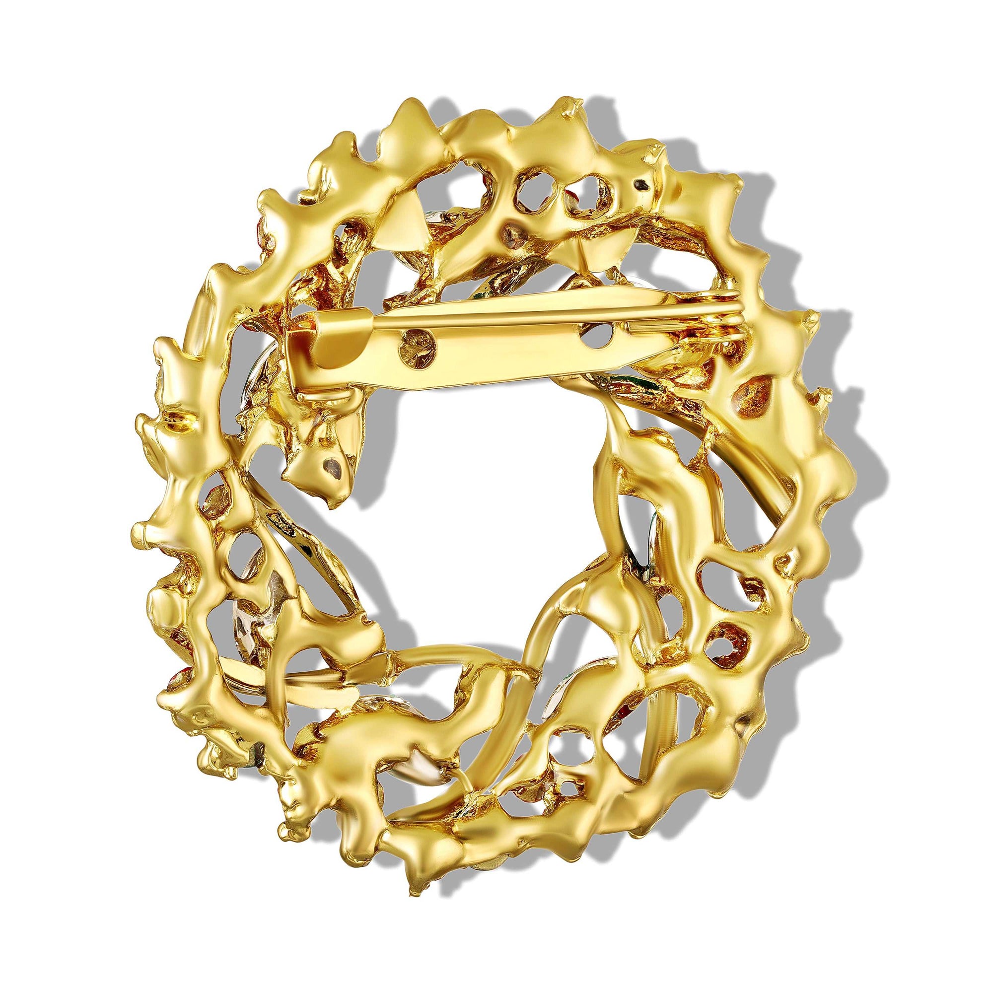 Circular Vine Womens Lapel Pin Brooch