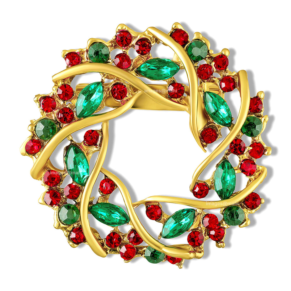 Circular Vine Womens Lapel Pin Brooch