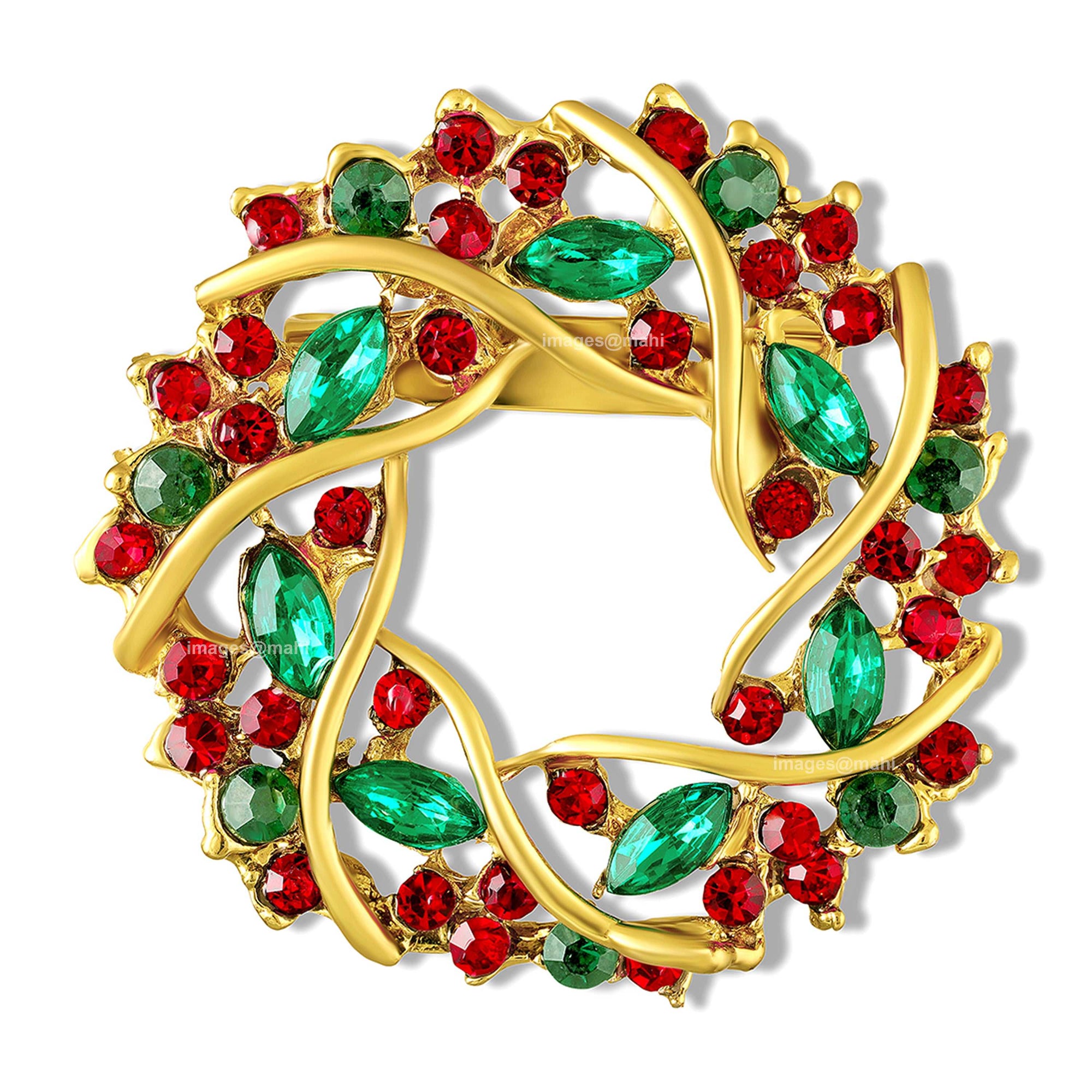 Circular Vine Womens Lapel Pin Brooch