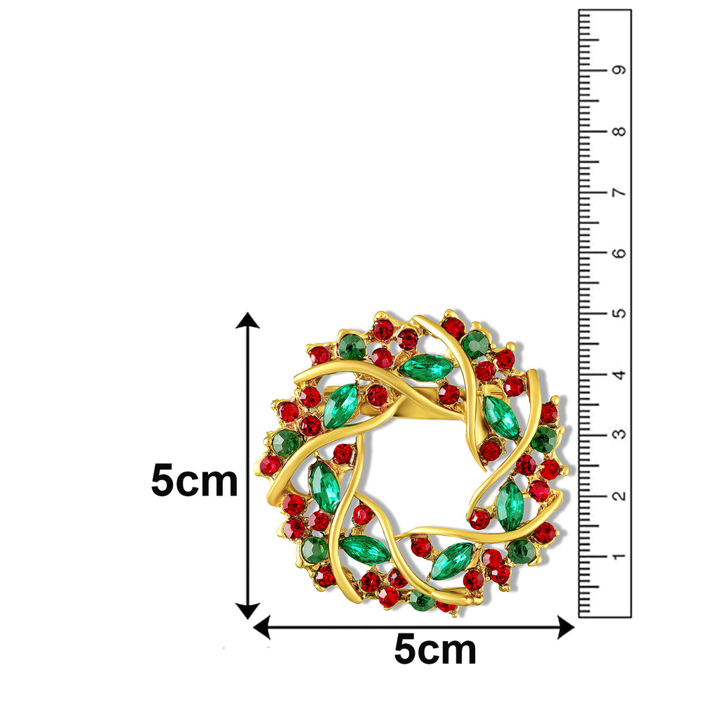 Circular Vine Womens Lapel Pin Brooch