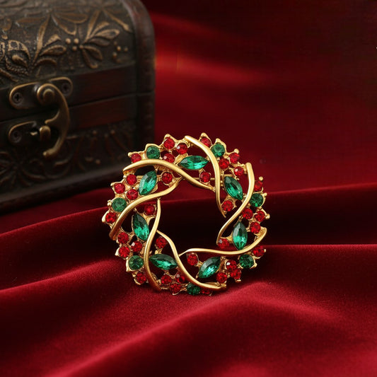 Circular Vine Womens Lapel Pin Brooch
