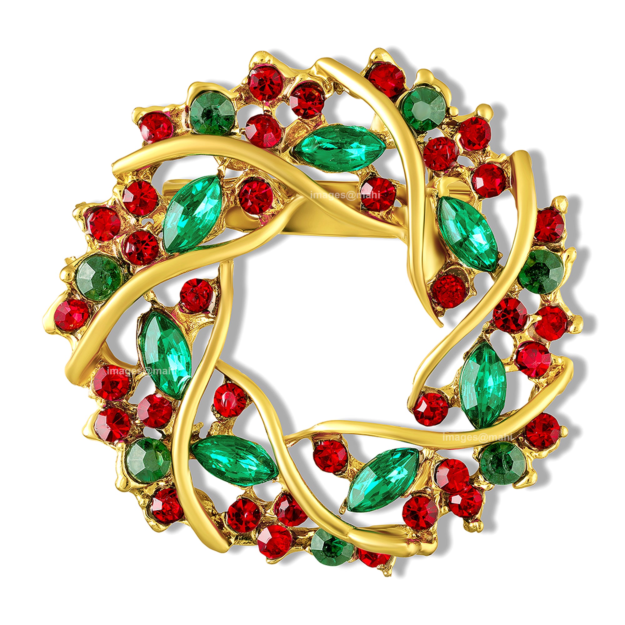 Circular Vine Womens Lapel Pin Brooch