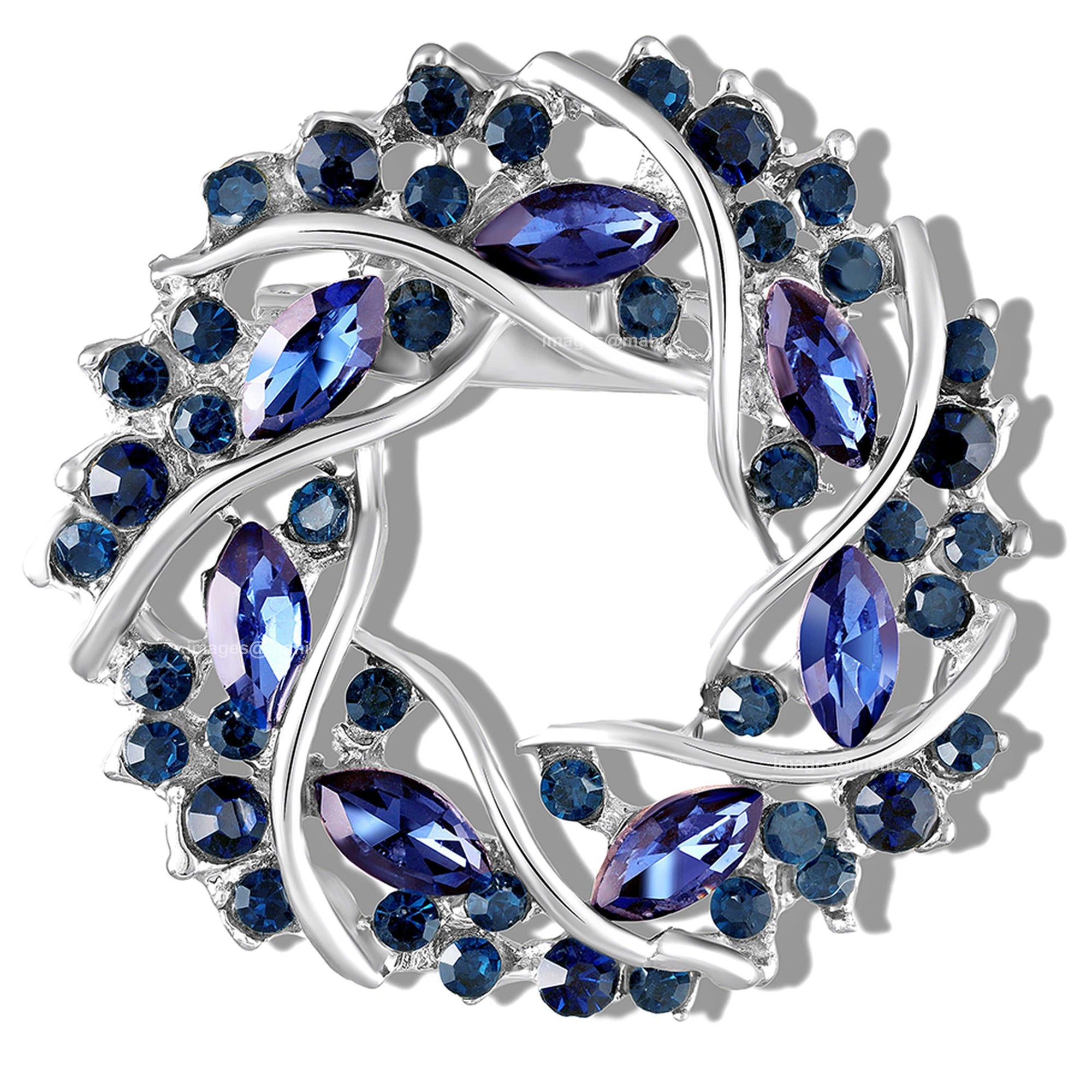 Circular Vine Womens Lapel Pin Brooch