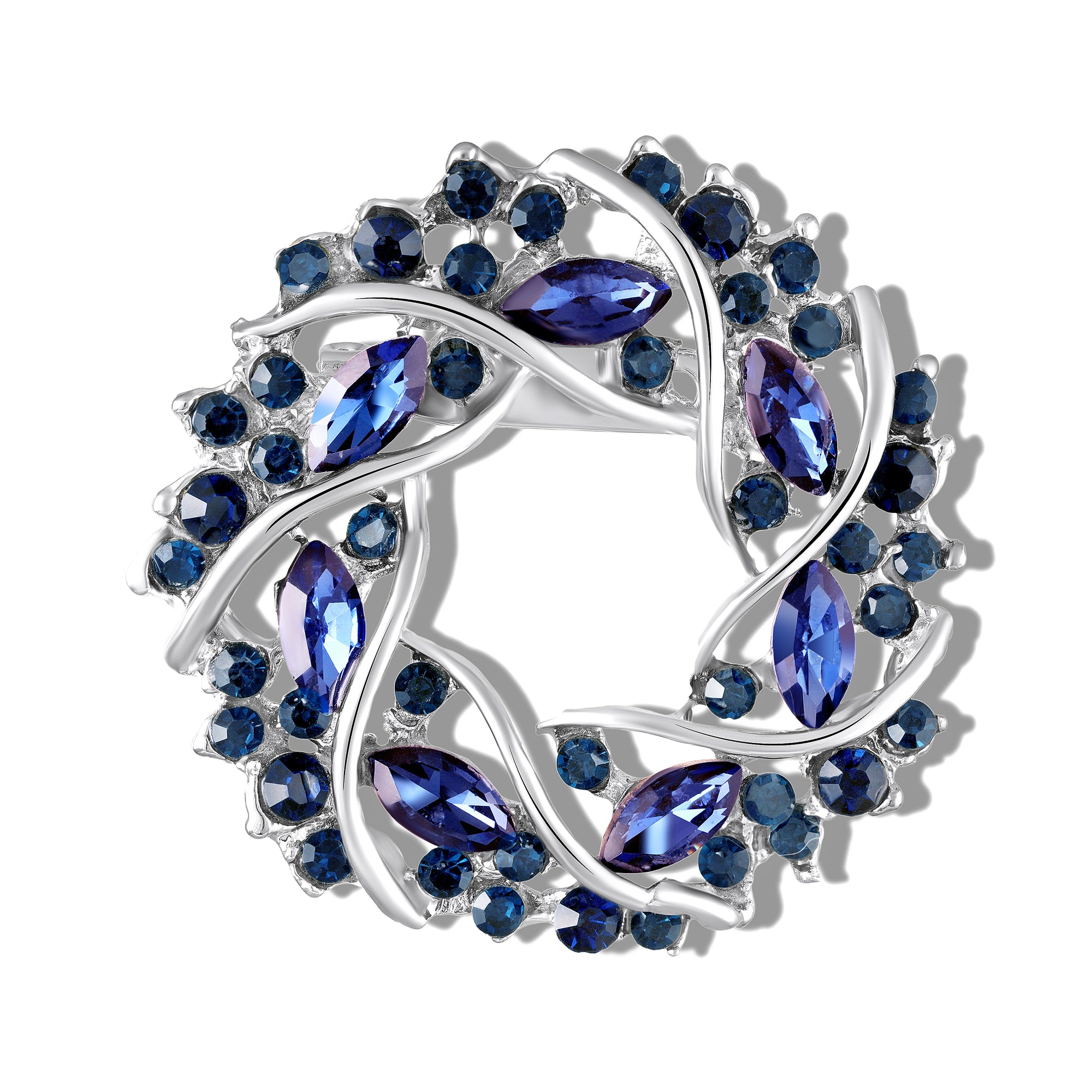 Circular Vine Womens Lapel Pin Brooch