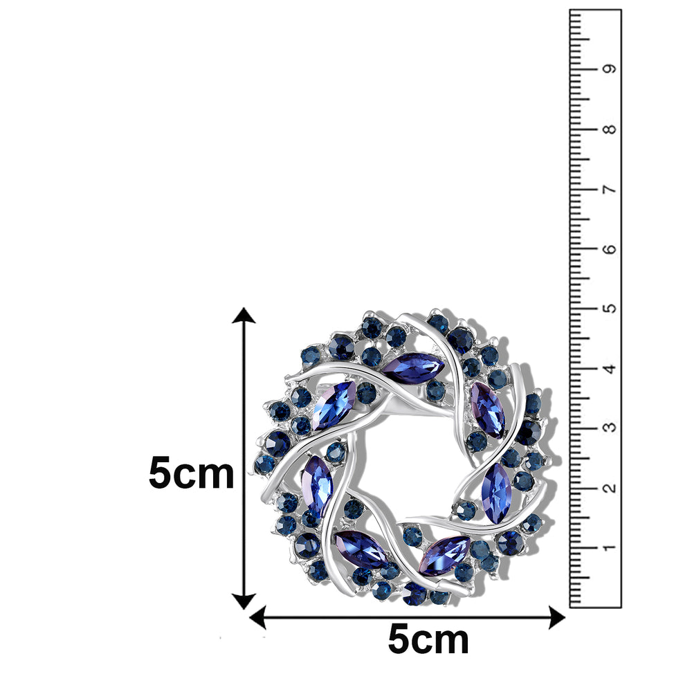 Circular Vine Womens Lapel Pin Brooch
