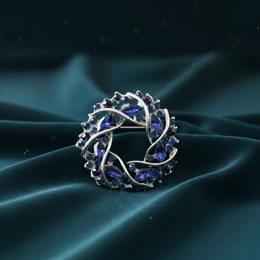 Circular Vine Womens Lapel Pin Brooch