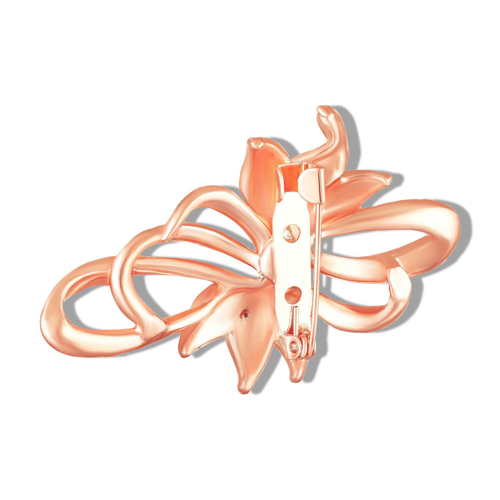 Elegant Bow-Loop Floral Brooch / Lapel Pin
