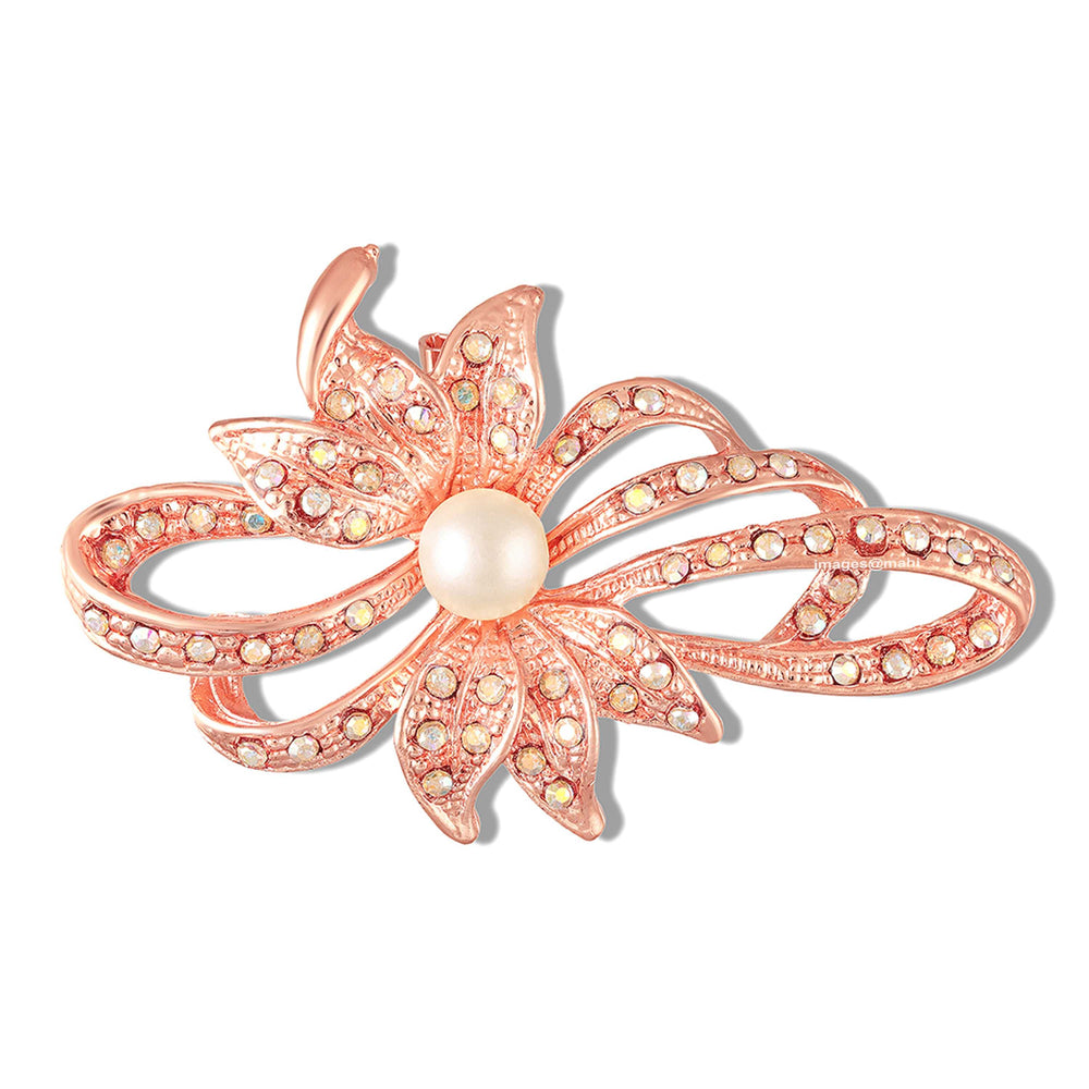 Elegant Bow-Loop Floral Brooch / Lapel Pin