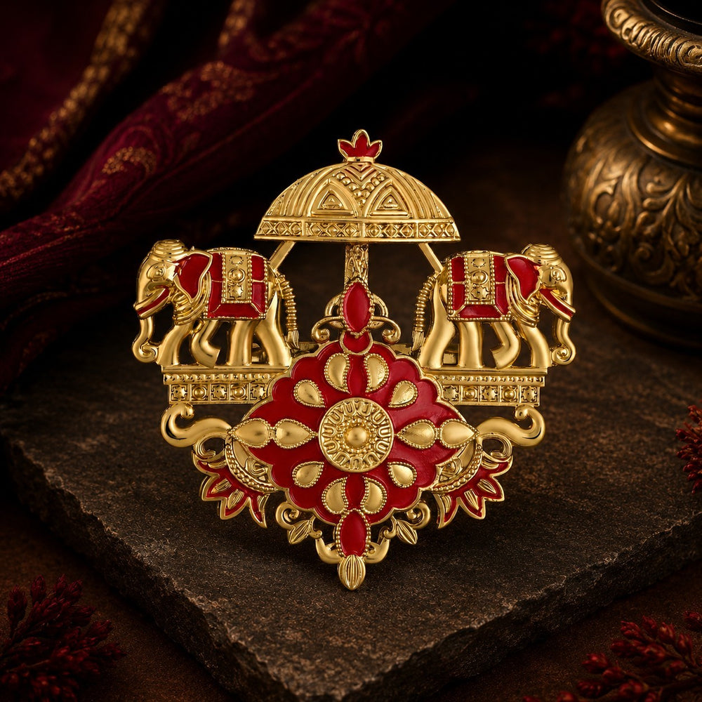 Royal Elephant Doli Men Brooch