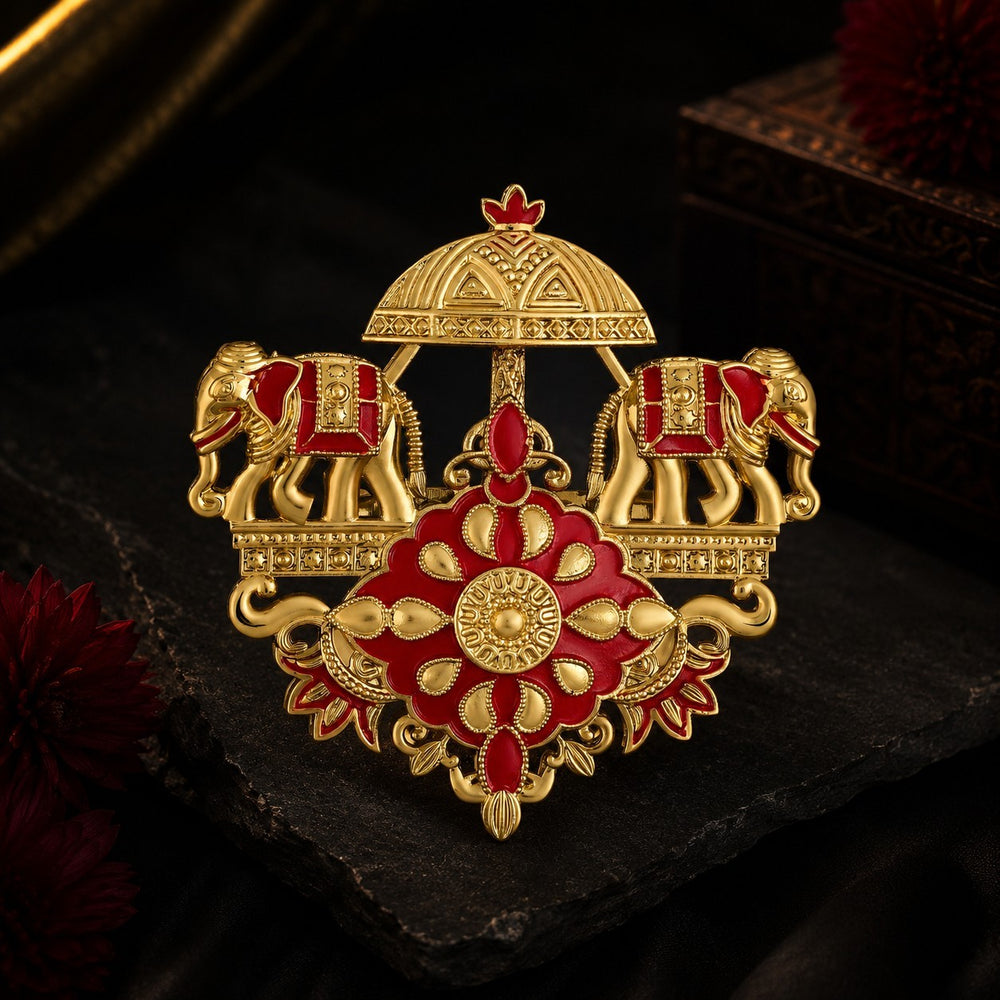 Royal Elephant Doli Men Brooch