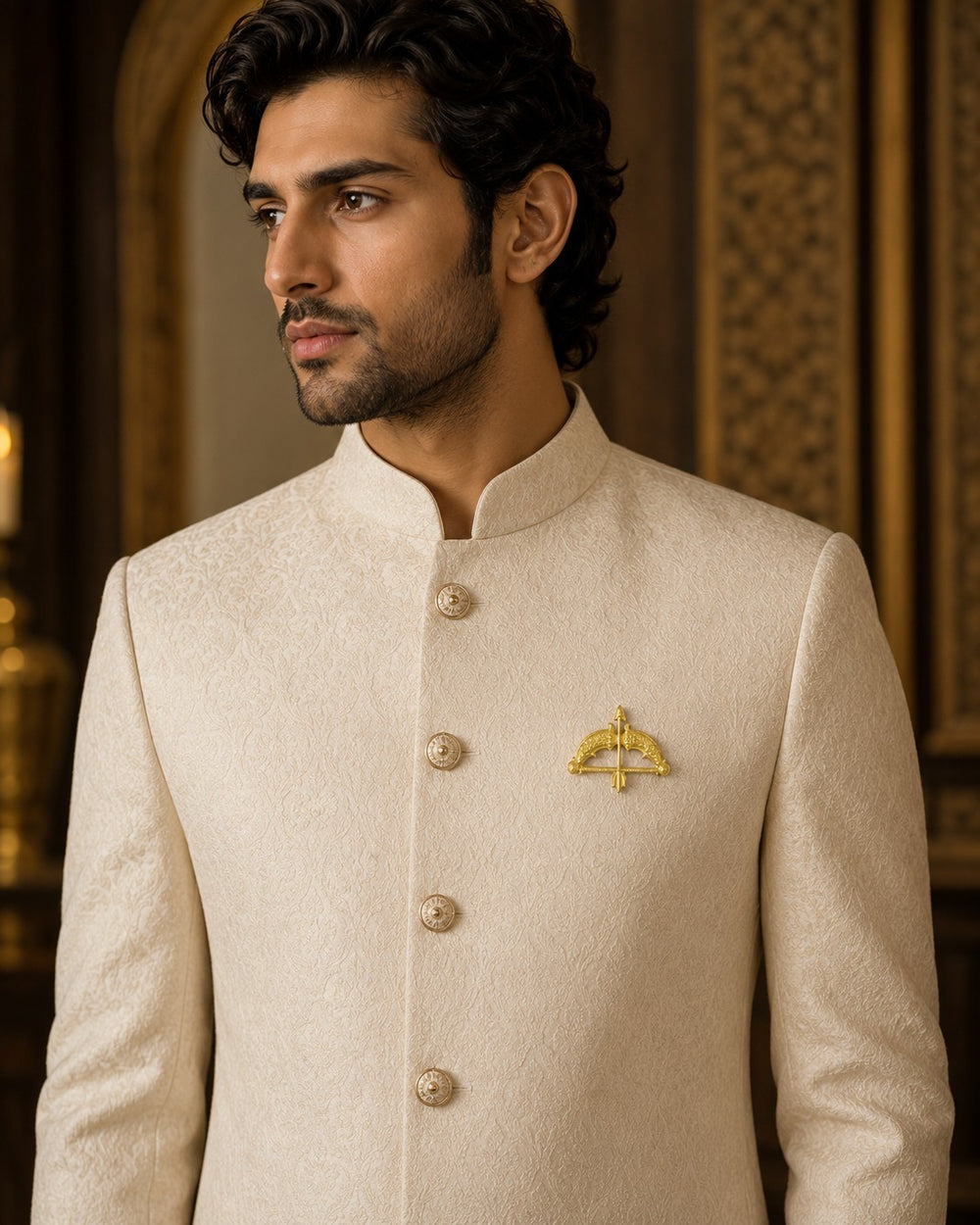Royal Dhanush Men Brooch