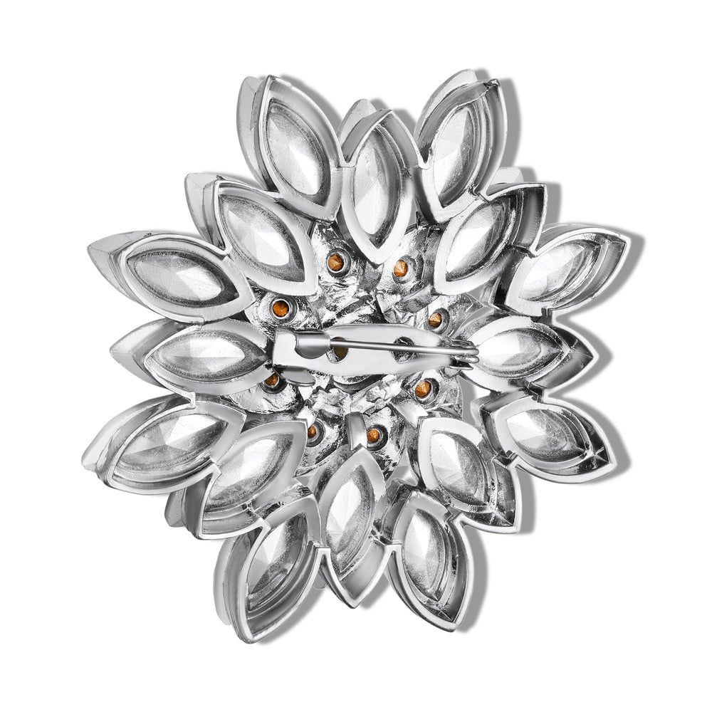 Floral Crystal Women Brooch Pin